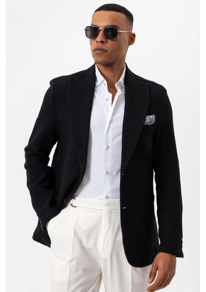 Siyah Torba Cepli Astarsız Erkek Blazer Ceket fiyatları