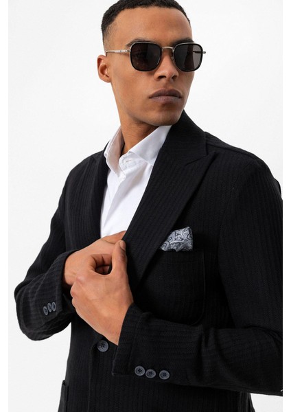 Siyah Torba Cepli Astarsız Erkek Blazer Ceket indirimleri