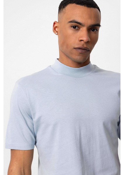 Bebe Mavi Slim Fit Basic T-Shirt fırsatları