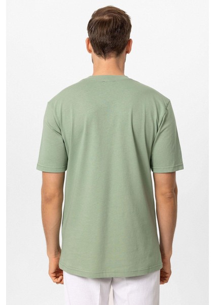 Mint Bisiklet Yaka Basic T-Shirt