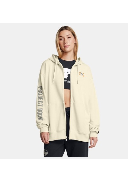 Kadın Ua Project Rock Heavyweight Tam Fermuarlı Hard At Wrk Sweatshirt 1386446-273
