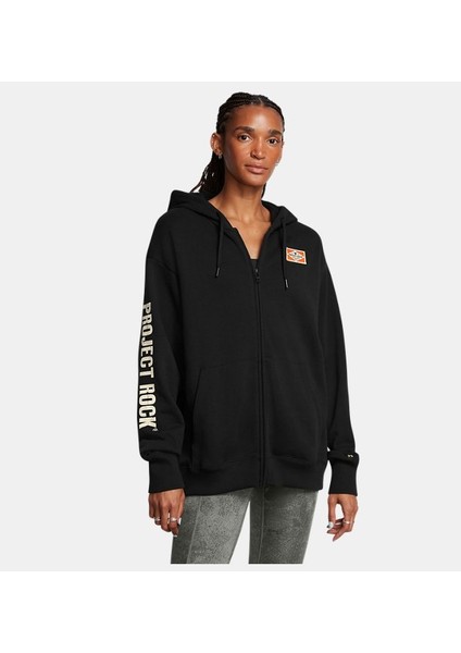 Kadın Ua Project Rock Heavyweight Tam Fermuarlı Hard At Wrk Sweatshirt 1386446-001