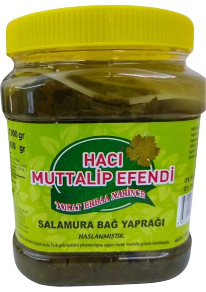 Hacı Muttalip Salamura Yaprak 650 gr