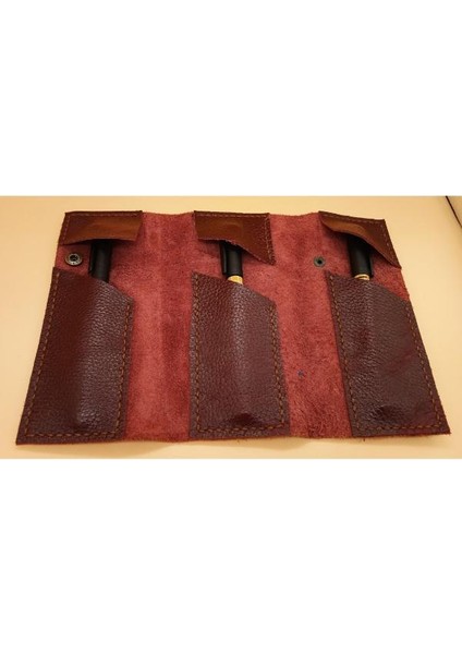 Erçek Deri Tamamen El Emeği Özel Kalemleriniz Için Kalemlik Kalemkutu (8*18CM ) 23T2 fiyatları