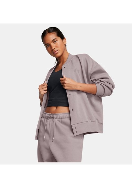 Kadın Ua Icon Fleece Varsity Ceket 1386502-015