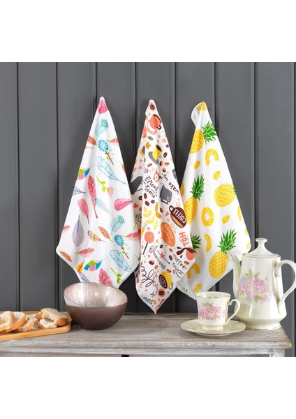 Microll Mikrofiber Desenli 3 Lü Temizlik Bezi 40X40 cm fiyatları