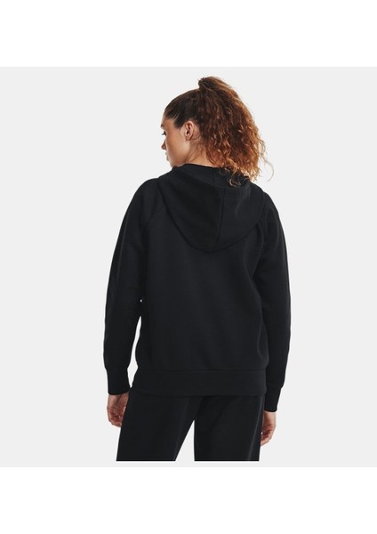 Kadın Kapüşonlu Tam Fermuarlı Sweatshirt Düz Desenli Rahat Kesim Siyah fiyatları