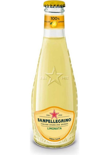 S.pelegrino 200 ml Cam Şişe Mineralli Su Limonata