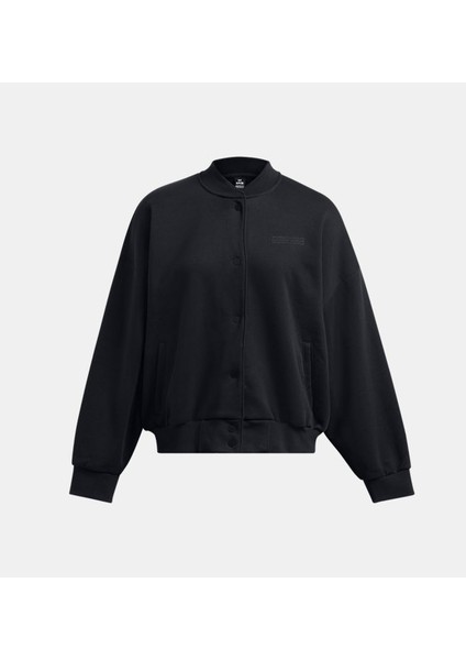 Kadın Ua Icon Fleece Varsity Ceket 1386502-001 fırsatları