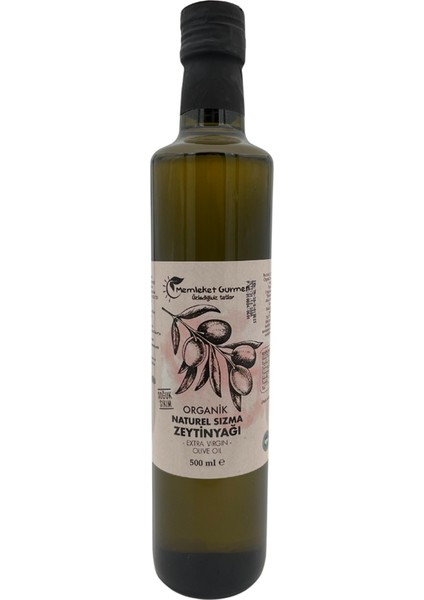 Organik Naturel Sızma Zeytinyağı 500 ml Mg