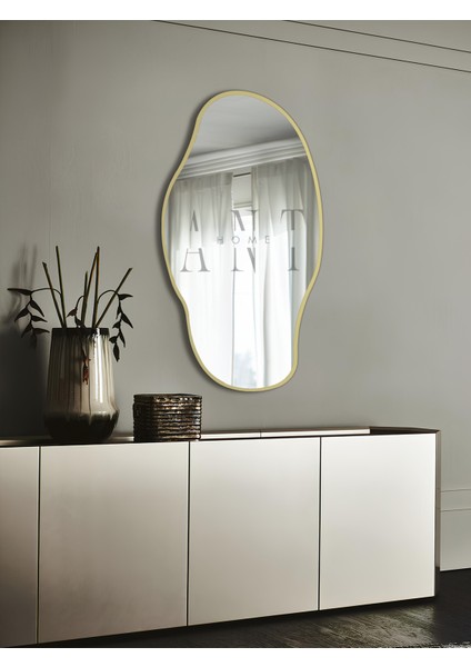 Asimetrik Ayna 90 x 50 cm Konsol, Dresuar, Tuvalet Aynası Şişecam Ayna