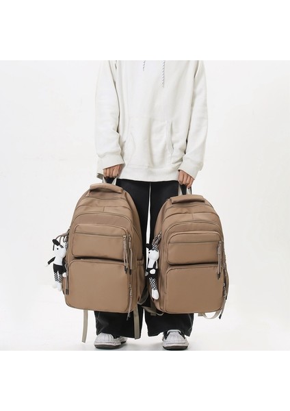 Kadınlar Için Yüksek Kaliteli Büyük Kapasiteli Okul Çantası Naylon Kumaş Hafif Su Geçirmez Banliyö Bilgisayar Çantası (Yurt Dışından)