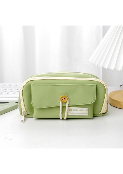 Büyük Kapasiteli Kalem Kutusu Basit Kırtasiye Çantası (Yurt Dışından)