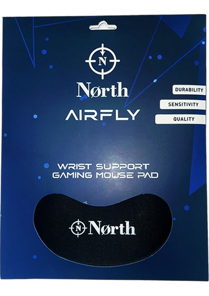 Airfly Premium Quality Bilek Destekli Gaming Oyuncu Mouse Pad - Siyah