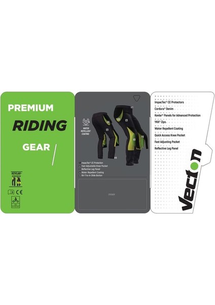 Vecton Ad Pro Black Kevlar Cordura Motosiklet Pantolonu fırsatları