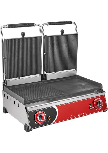 KUTLU TİCARET Kutlu 20 Dilim Çift Kapaklı Hamburger Tost Makinesi (Elektrikli)
