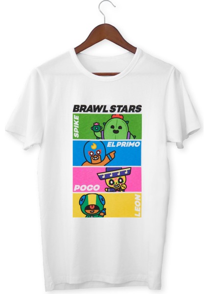 Brawl Stars Tişört Leon Spike Poco Unisex Tişört