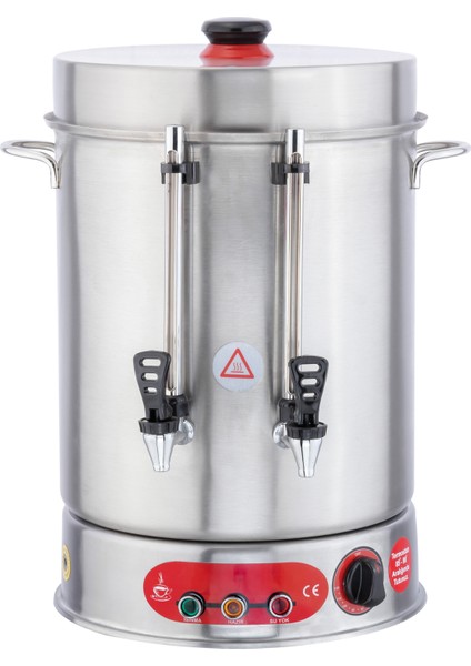 KUTLU TİCARET Kutlu 250 Bardak 23 Lt Çay Otomatı (Ikazlı Metal Musluklu)