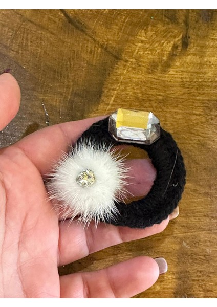 Çap 6 cm Tüğlü Taşlı Tasarım Broş Yaka Iğnesi Türban Aksesuarı