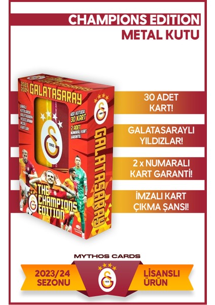 Mythos Cards The Champions Edition: Galatasaray - Metal Kutu