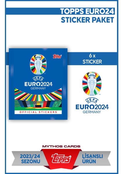 Mythos Cards Euro 2024 / Pack - Stıcker