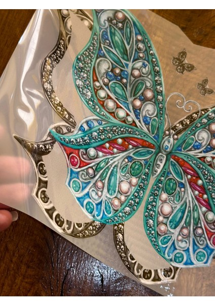 Ütü Ile Yapışan Etnik Kelebek Transfer Baskı Tişört Baskı Arma 28X24 cm fiyatları
