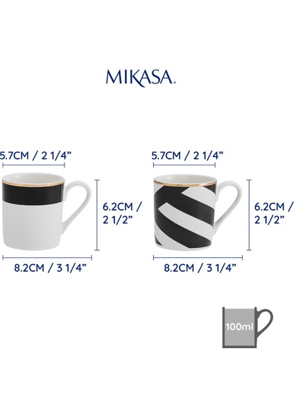 Mkldmugpk4 Luxe Deco Fine China 4lü 380ML Kupa Seti