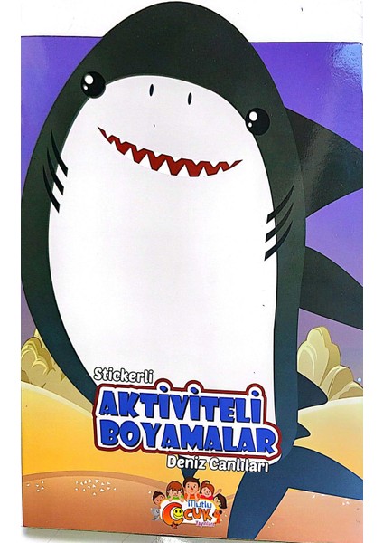 Stickerli Aktiviteli Boyamalar - Deniz Canlıları