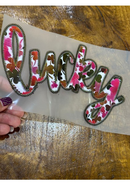 Lovely Yazılı Ütü Ile Yapışan Transfer Baskı Arma 22X13 cm fiyatları