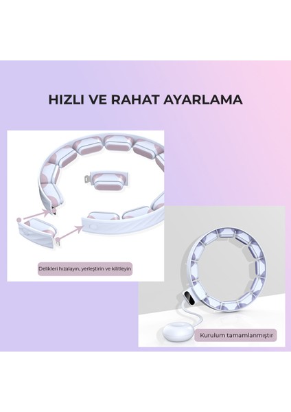 Hula Hoop Akıllı Egzersiz Çemberi Mavi