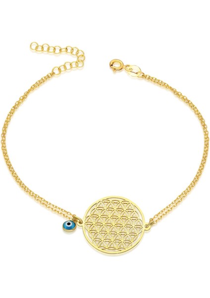 Nazar Boncuğu Hayat Çiçeği Bileklik