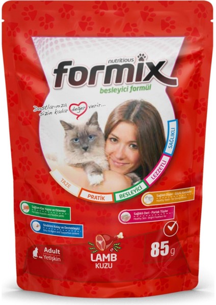 FORMİX Kuzu Etli Yaş Kedi Maması 85 gr x 24 Adet