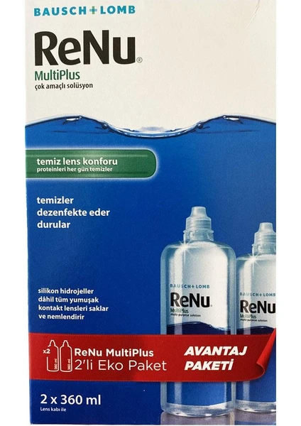 Bausch  Lomb Renu Multiplus Lens Solüsyon 360 ml x 2