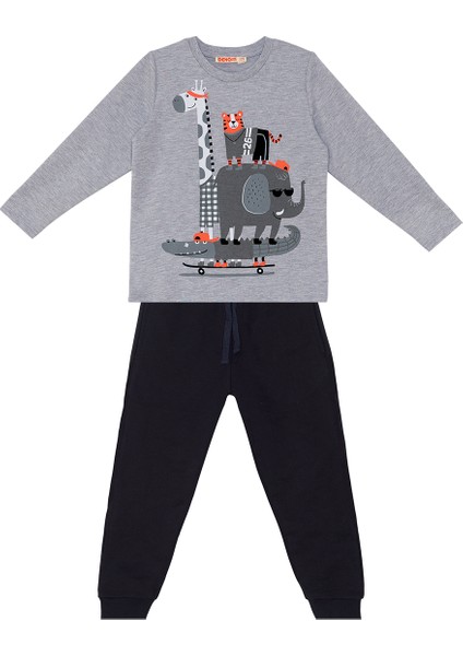 Animals Team erkek Çocuk T-Shirt Pantolon Takım modelleri