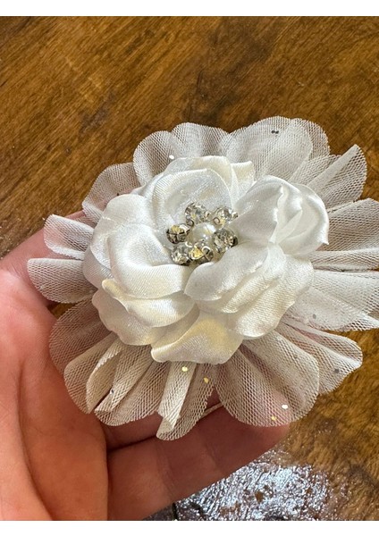 11X11 cm Zirkon Taş Romurcuklu Tül Broş Yaka Iğnesi modelleri