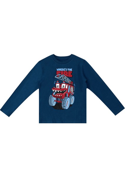 Canavar Itfaiye Erkek Çocuk T-Shirt Pantolon Takım