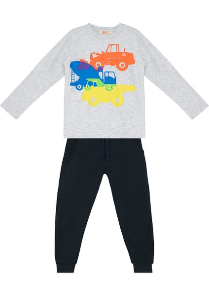 Inşaat Araçları Erkek Çocuk T-Shirt Pantolon Takım modelleri