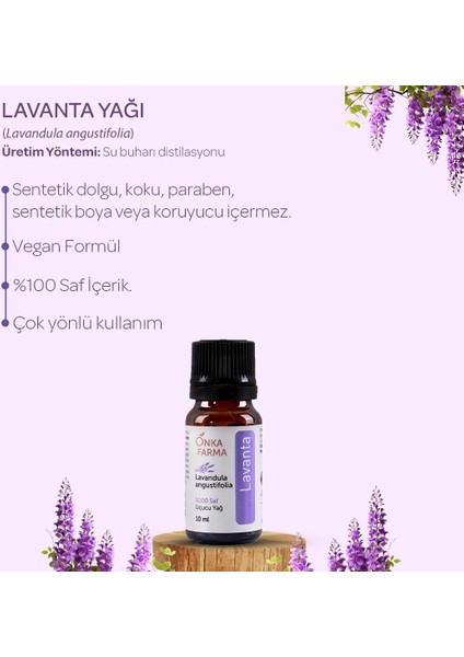 Onka Farma %100 Saf Lavanta Yağı 10 ml