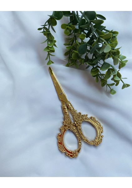 Söz Nişan Makası Nakışlı Gold Makas modelleri