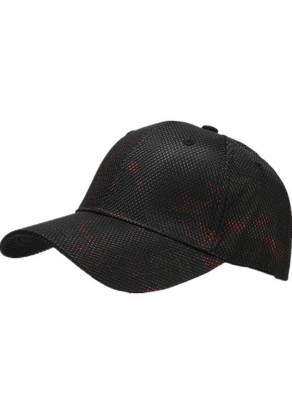 Hafif ve Nefes Alabilen Örgü Kamuflaj Beyzbol Şapkası Güneş Koruyucu Sivri Uçlu Kap (Yurt Dışından)