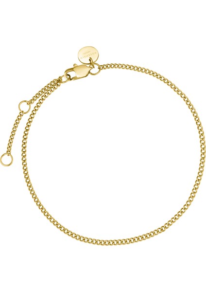 Rosefield JBFCG.J597 Düz Bordür Altın Renkli Çelik Bileklik