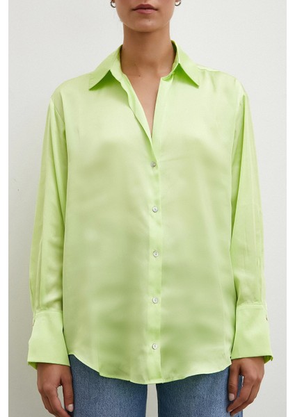 Basic Saten Gömlek Sarı fiyatları