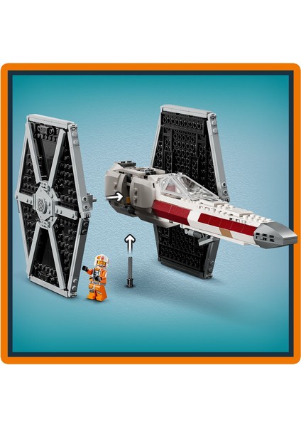 ® Star Wars™ TIE Fighter ve X-Wing Birleşimi 75393 - 9 Yaş & Üzeri Çocuklar için Yaratıcı Oyuncak Yapım Seti (1063 Parça) indirimleri