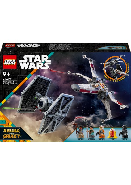 ® Star Wars™ TIE Fighter ve X-Wing Birleşimi 75393 - 9 Yaş & Üzeri Çocuklar için Yaratıcı Oyuncak Yapım Seti (1063 Parça) modelleri