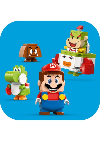 ® Super Mario İnteraktif LEGO® Mario™ ile Maceralar 71439 - 6 Yaş ve Üzeri Çocuklar İçin Yoshi İçeren Oyuncak Araç Yapım Seti (218 Parça)