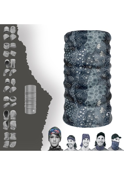 Etnik Desenli Boyunluk Maske Baf Bandana