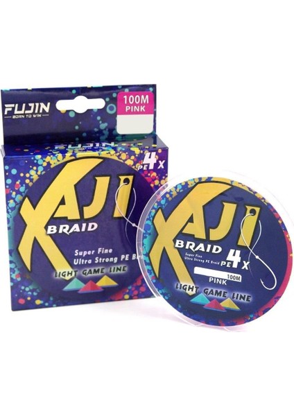 Aji Light Game Braid 4x 100MT. Pink Ip 0,05 mm