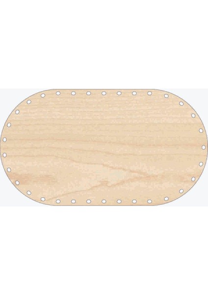 Rattan Plakası Oval 25X14 Banu 2 Adet