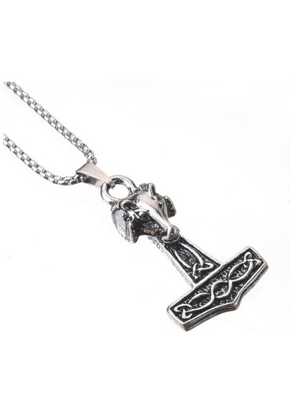 Viking Best Thor Kurt Çekiç Iskandinav Erkek Kolye