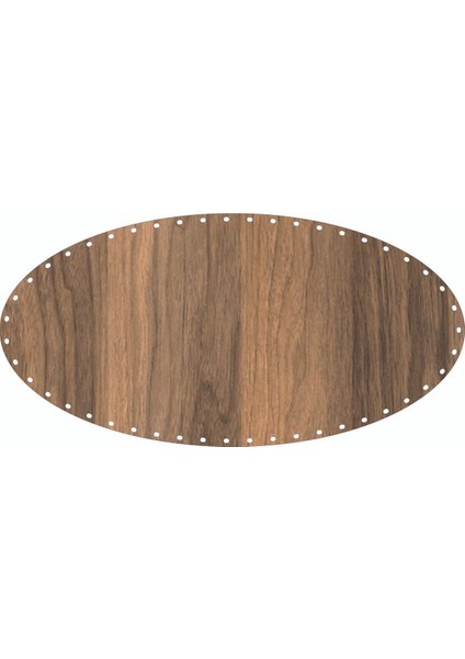 Rattan Plakası Elips 40X20 Tesbih